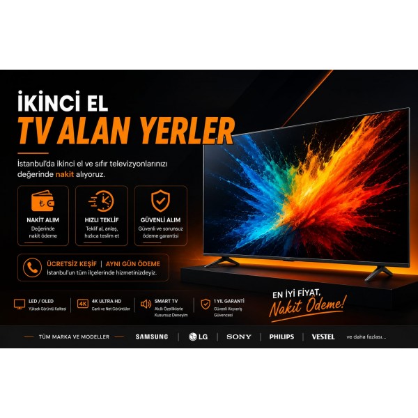 İkinci El TV Alan Yerler | Nakit Alım