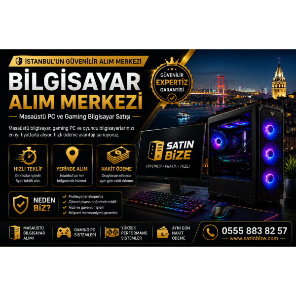 İstanbul İkinci El Masaüstü Bilgisayar Alan Yerler
