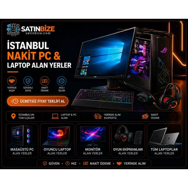 İstanbul Bilgisayar Alan Yerler | Nakit PC & Laptop Alımı