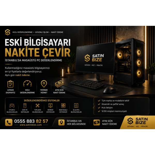 Eski Bilgisayarı Nakite Çevir | İstanbul Masaüstü PC Değerlendirme 2