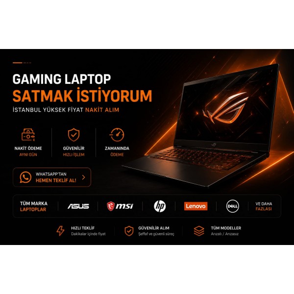 Gaming Laptop Satmak İstiyorum (İstanbul Yüksek Fiyat Nakit Alım) 1