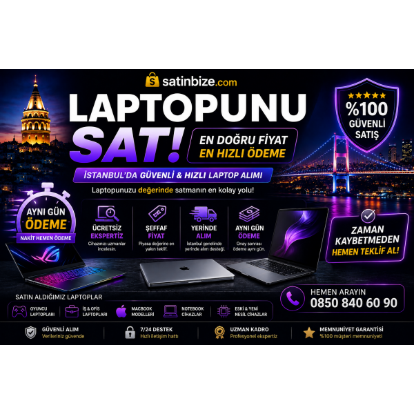 Laptopumu Hızlı Sat | İstanbul Güvenli Laptop Alımı