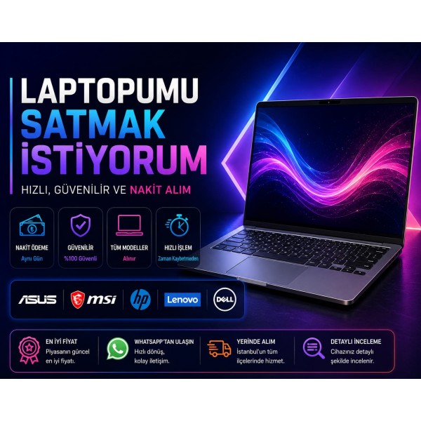 Laptopumu Satmak İstiyorum
