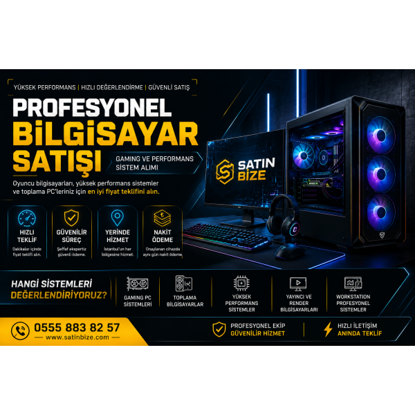 Profesyonel Bilgisayar Satışı | Gaming ve Performans Sistem Alımı