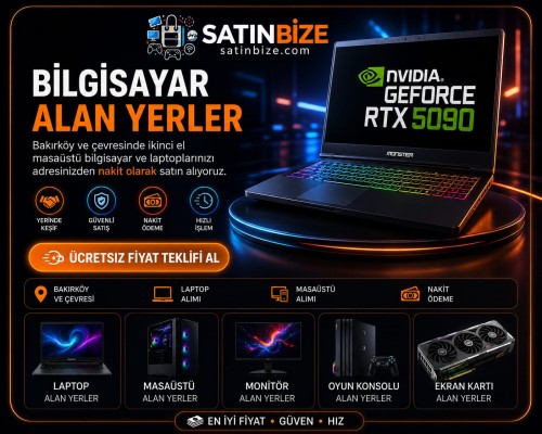 Bilgisayar Alan Yerler İstanbul – Nakit ve Güvenli Alım