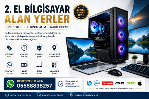 Eski Bilgisayar & Laptop Alan Yerler | Aynı Gün Nakit Alım