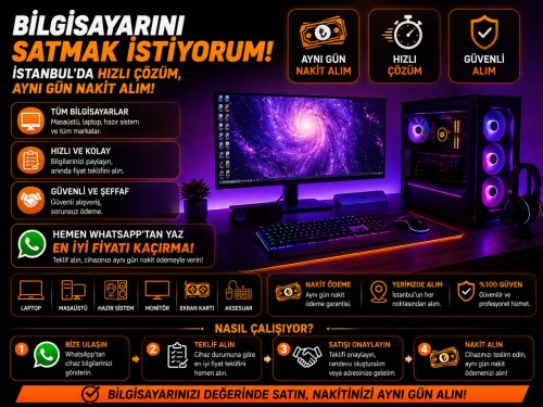 İkinci El Bilgisayar Alan Yerler – İstanbul Nakit Laptop & PC Alımı