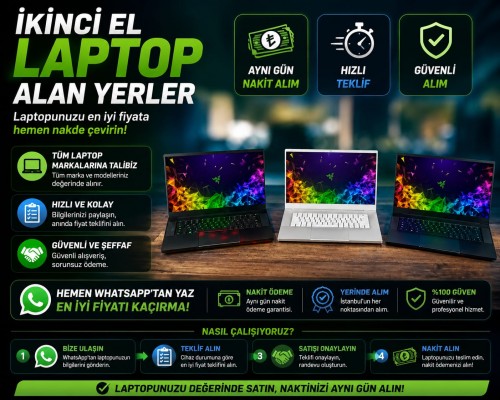 İkinci El Laptop Alan Yerler