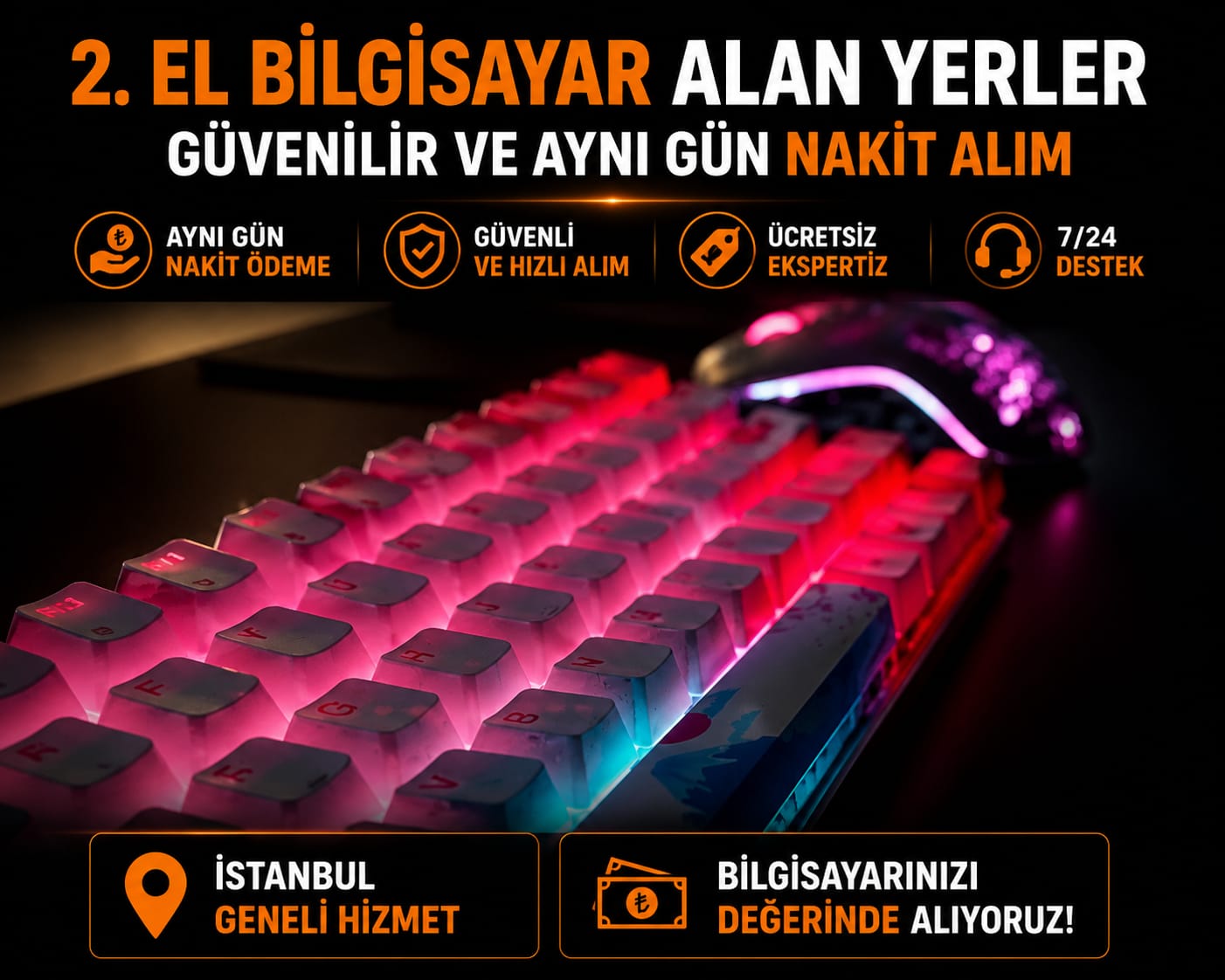  2. El Bilgisayar Alan Yerler | Güvenilir ve Aynı Gün Nakit Alım 