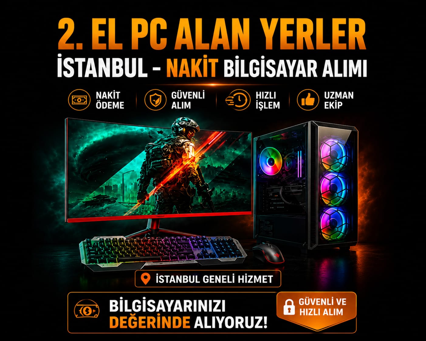 2. El PC Alan Yerler İstanbul – Nakit Bilgisayar Alımı 