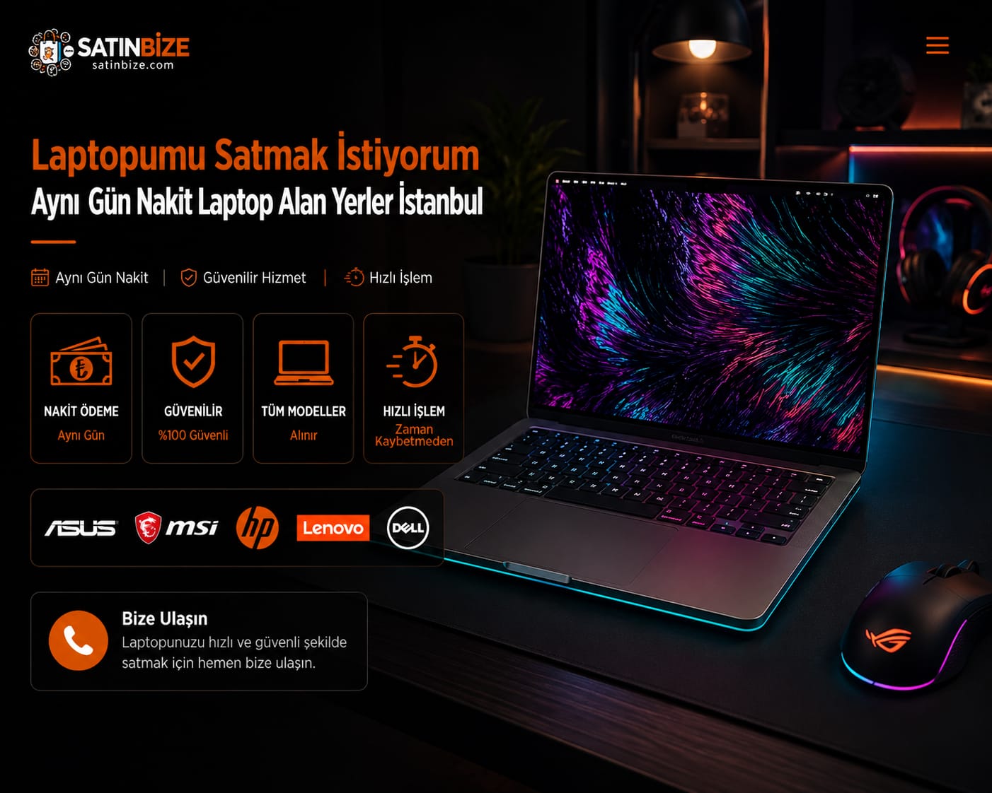  Laptopumu Satmak İstiyorum | Aynı Gün Nakit Laptop Alan Yerler İstanbul 
