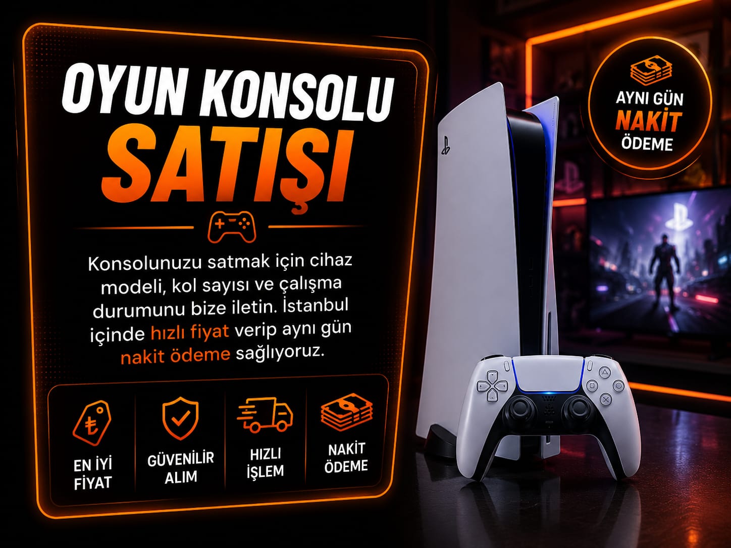 Oyun Konsolu Alan Yerler | PS5 PS4 Xbox Nakit Alım