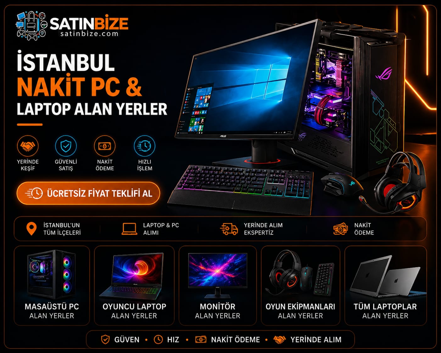 <h3>İstanbul’da Laptop ve Bilgisayar Satmanın En Hızlı Yolu</h3>
