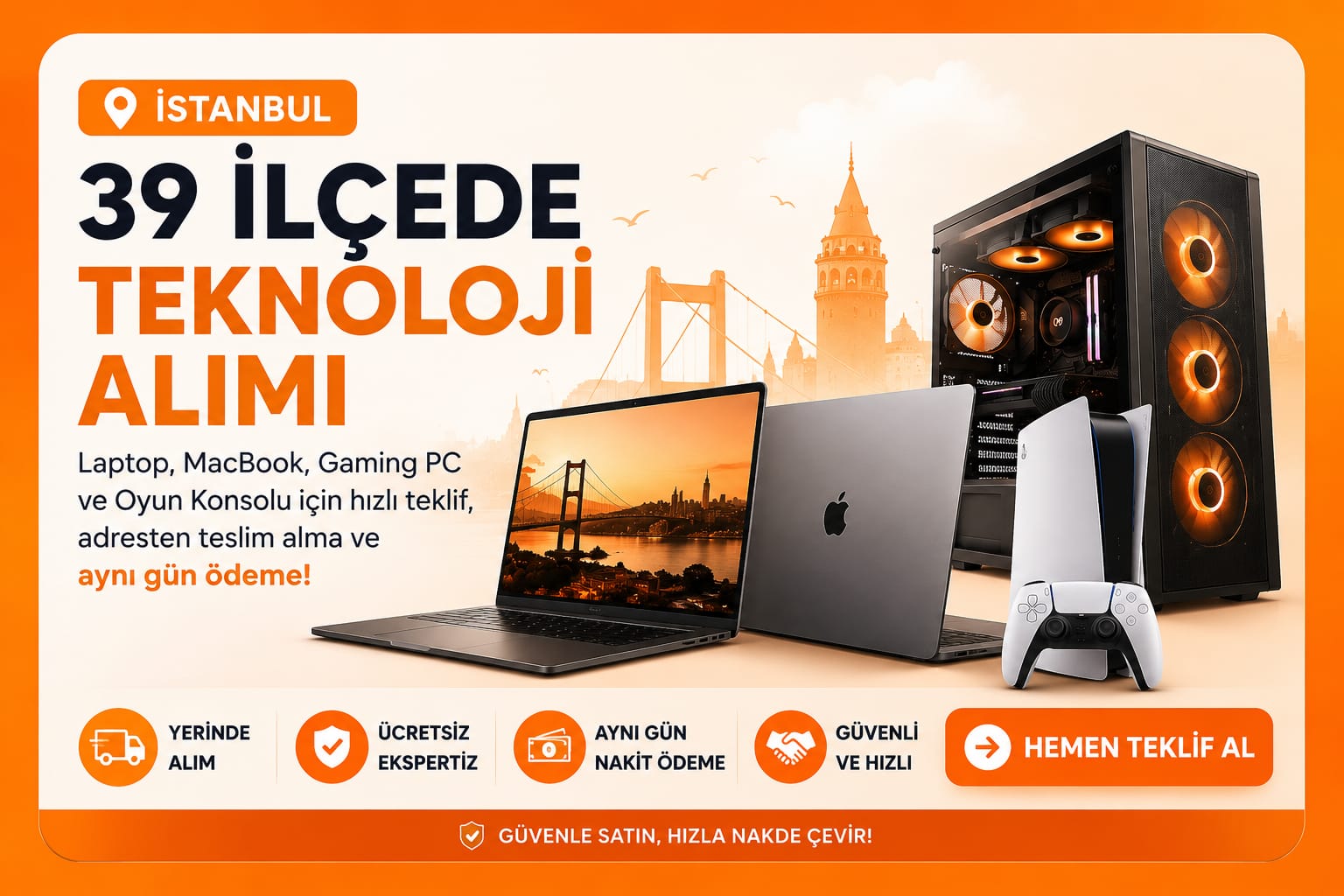 İstanbul 39 İlçede Teknoloji Alımı